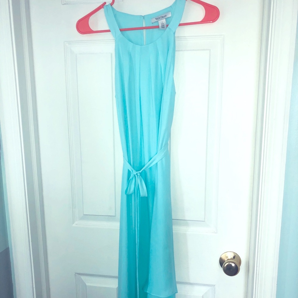 WHBM Teal Assymetrical Hem Small